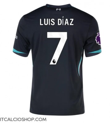 Liverpool Luis Diaz #7 Seconda Maglia 2024-25 Manica Corta